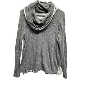 FP‎ Beach FREE PEOPLE Cocoon Cowl Neck One Body Pullover Top M/L Charcoal Grayh